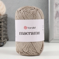 Пряжа "Macrame Макраме" 100% полиэстер 130м/90гр (156 серо-бежевый)