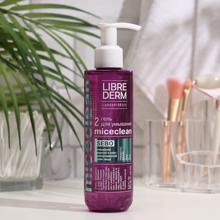 Гель для умывания Librederm Miceclean Hydra Sebo для жирной и комбинированной кожи 200 мл Гель для умывания Librederm Miceclean Hydra Sebo для жирной и комбинированной кожи 200 мл
