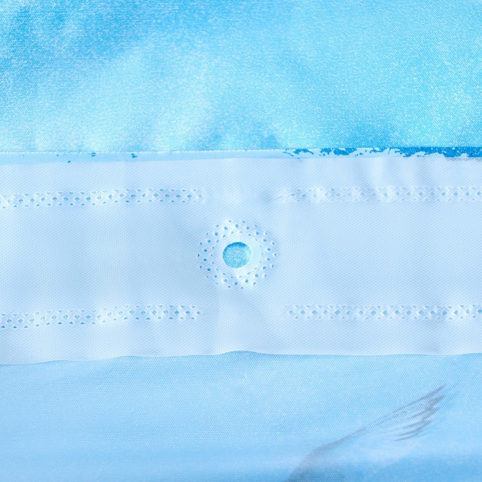 Штора для ванной комнаты Доляна «Дельфины», 180×180 см, PEVA