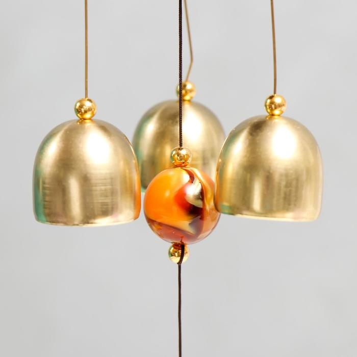 Музыка ветра металл Музыка ветра металл "Инь-ян" 3 колокольчика 47 см