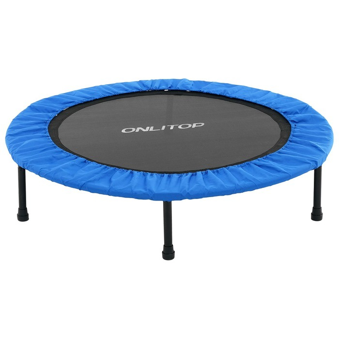 Батут детский ONLYTOP, d=115 см, цвет синий Батут детский ONLYTOP, d=115 см, цвет синий