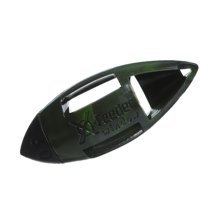 Груз-кормушка пластиковая X-FEEDER PL CAMO BULLET WINDOW S, цвет камо, 60 г, 25 мл Груз-кормушка пластиковая X-FEEDER PL CAMO BULLET WINDOW S, цвет камо, 60 г, 25 мл