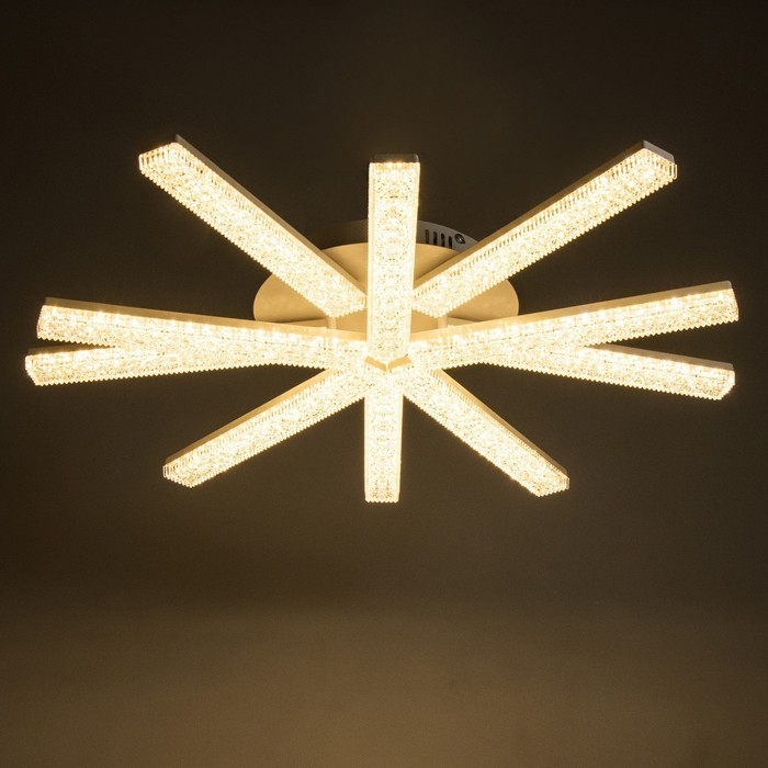 Люстра с ПДУ Люстра с ПДУ "Люччия" LED 200Вт 3000-6000Вт белый 67х67х10,5см BayerLux