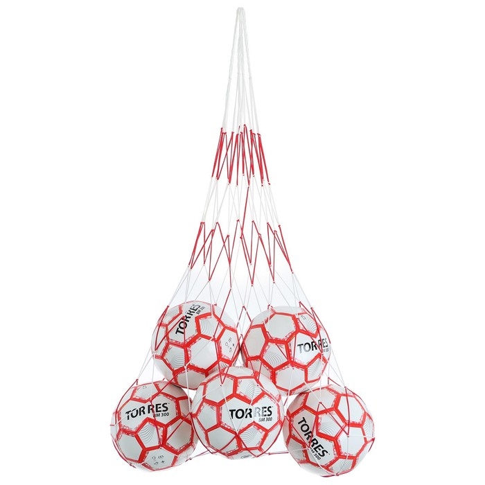 Сетка для переноски мячей ONLYTOP, на 10 мячей, нить 3 мм Сетка для переноски мячей ONLYTOP, на 10 мячей, нить 3 мм