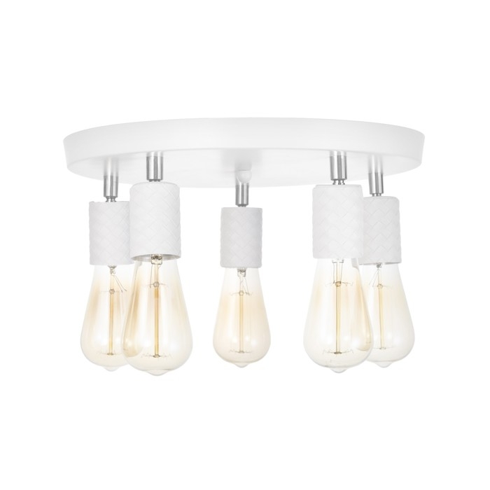 Спот Спот "Скин" 5хЕ27 40Вт белый 38х38х16см