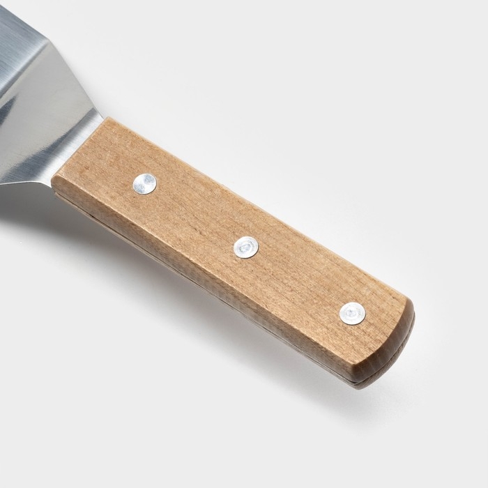 Лопатка из нержавеющей стали Доляна, 30,5×7,5 см Лопатка из нержавеющей стали Доляна, 30,5×7,5 см