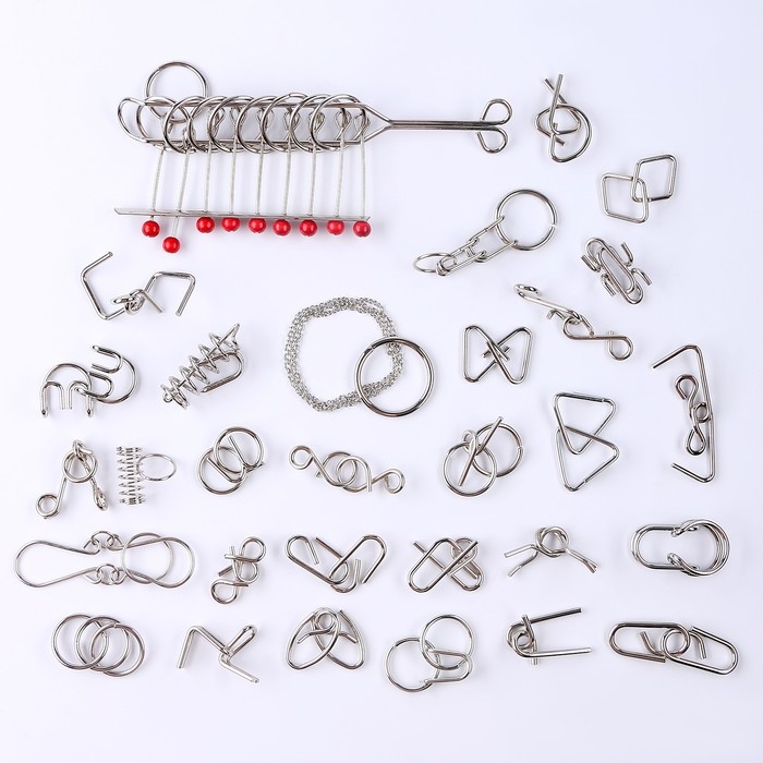 Металлическая головоломка 30 шт Металлическая головоломка 30 шт "Пушистый"