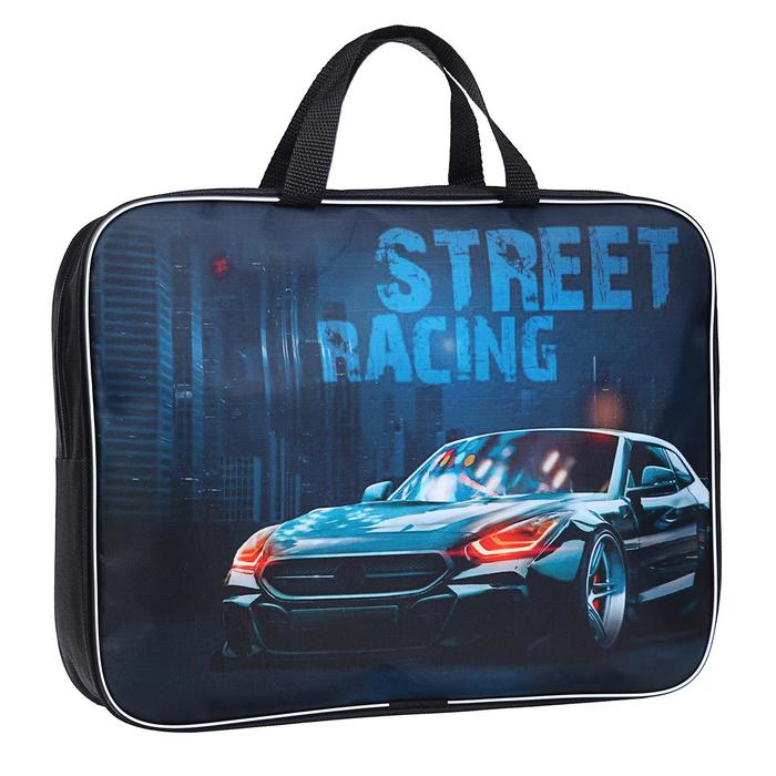 Папка с ручками текстильная А4, 350 х 270 х 70 мм, Calligrata Папка с ручками текстильная А4, 350 х 270 х 70 мм, Calligrata "Тачка"