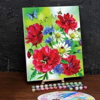 Картина по номерам на холсте с подрамником «Маки», 40 х 50 см Картина по номерам на холсте с подрамником «Маки», 40 х 50 см