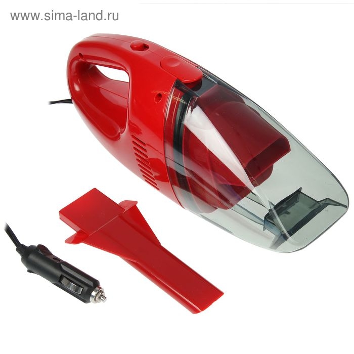 Пылесос Nova Bright, для сухой и влажной уборки, 60 Вт, 12 В, красный Пылесос Nova Bright, для сухой и влажной уборки, 60 Вт, 12 В, красный