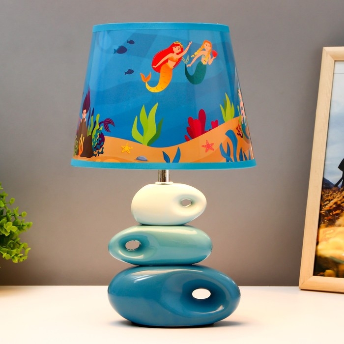 Настольная лампа  Настольная лампа "Русалки" Е14 15Вт 25х25х38 см RISALUX