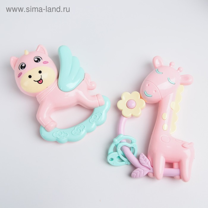 Набор погремушек «Нежность», в сумочке, 6 шт., цвет МИКС, Крошка Я Набор погремушек «Нежность», в сумочке, 6 шт., цвет МИКС, Крошка Я