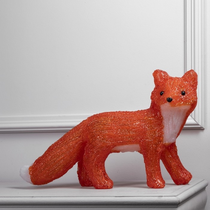 Светодиодная фигура «Лисица» 46 × 12 × 21 см, акрил, 50 LED, 220 В, свечение белое Светодиодная фигура «Лисица» 46 × 12 × 21 см, акрил, 50 LED, 220 В, свечение белое