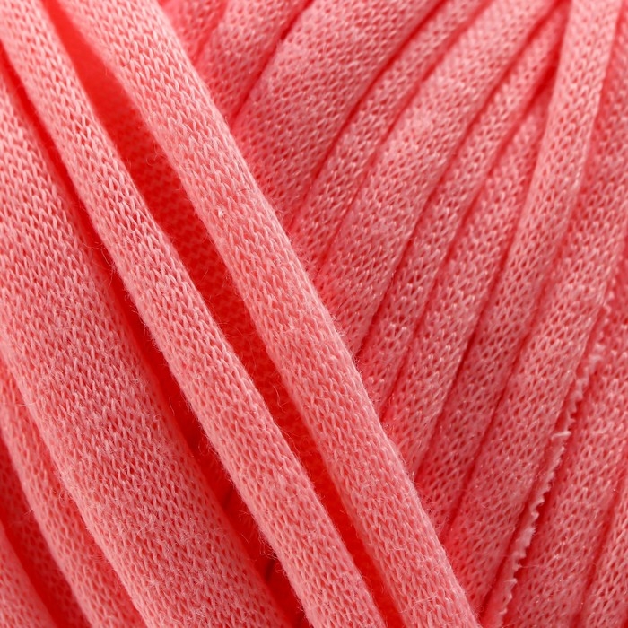 Пряжа трикотажная 100% хлопок "Лентино mini" 100 гр 40 м цвет 84 светлая роза