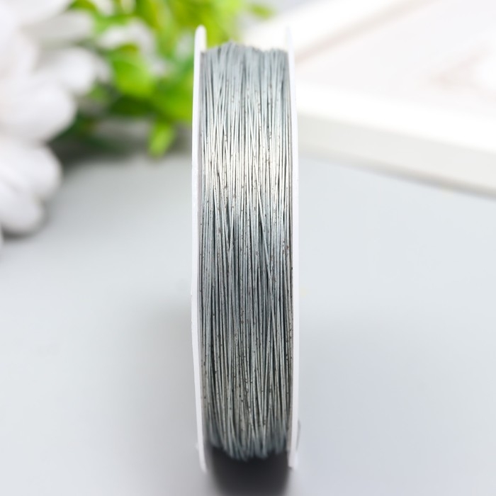 Проволока для бисера d 0,3 мм, серебро рул.50 м Проволока для бисера d 0,3 мм, серебро рул.50 м