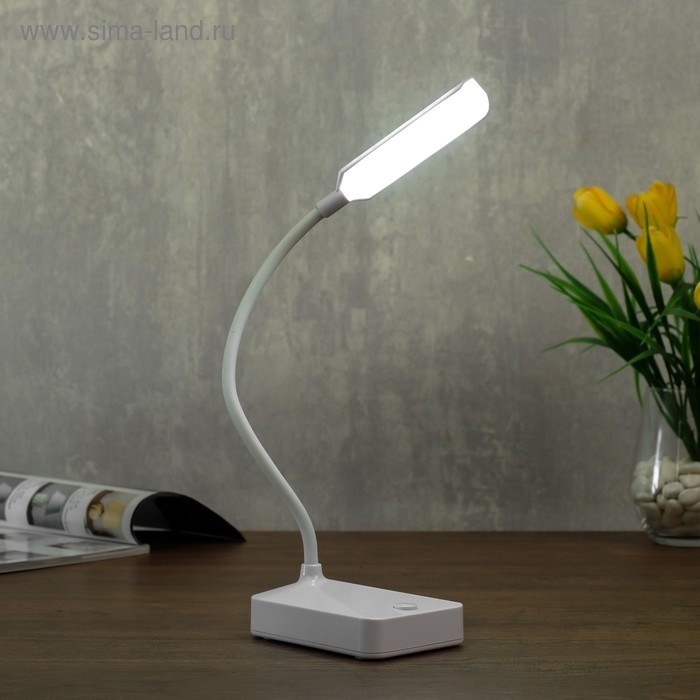 Лампа настольная 79954/1 LED 2Вт USB батарейки 3АА белый 10х7х37 см RISALUX Лампа настольная 79954/1 LED 2Вт USB батарейки 3АА белый 10х7х37 см RISALUX