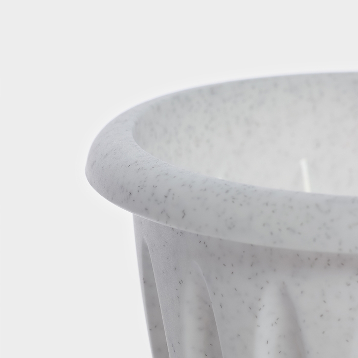 Горшок с поддоном «Фелиция», 400 мл, цвет мраморный Горшок с поддоном «Фелиция», 400 мл, цвет мраморный