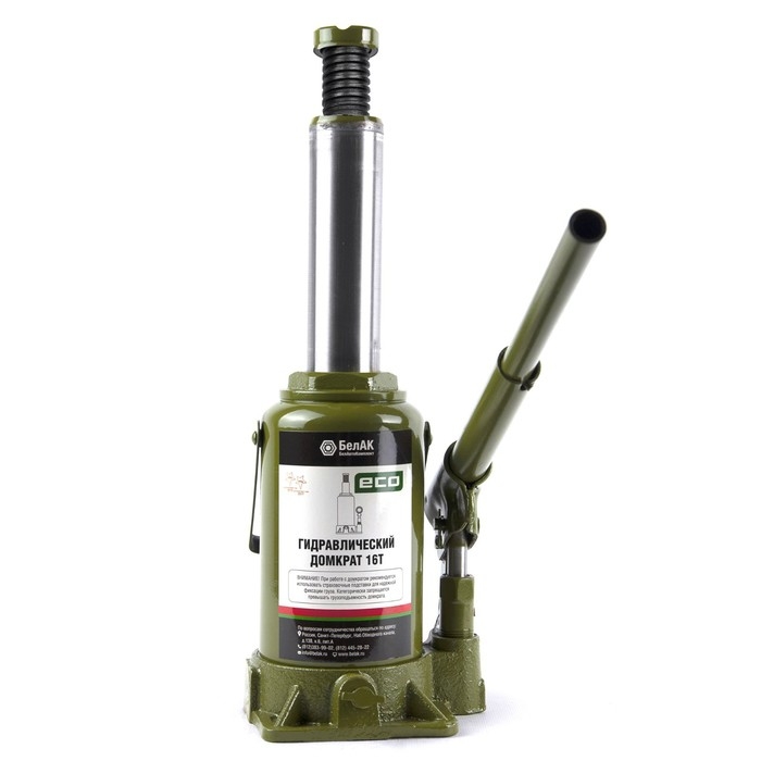 Домкрат гидравлический  Домкрат гидравлический "БелАК" ECO БАК.70020, подъем/подхват 390/200 мм, 16 т