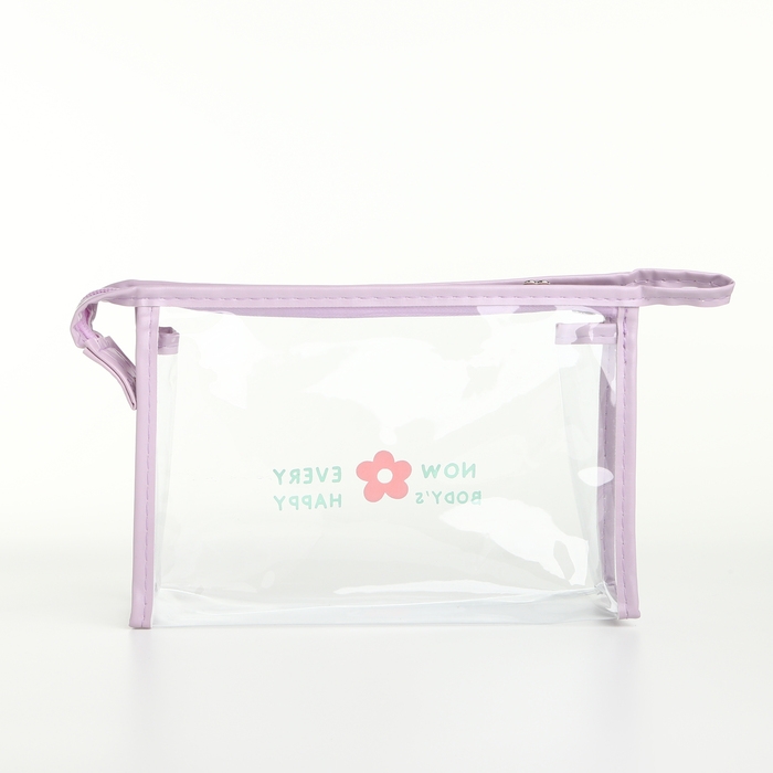 Набор косметичек 3 в 1 на молнии, цвет сиреневый Набор косметичек 3 в 1 на молнии, цвет сиреневый