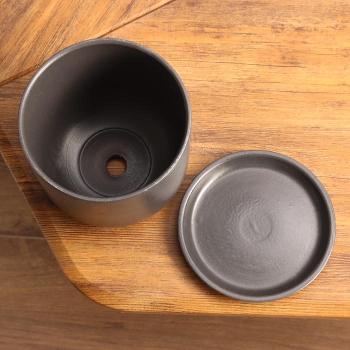 Горшок цветочный Орион графит 1.6 л Горшок цветочный Орион графит 1.6 л