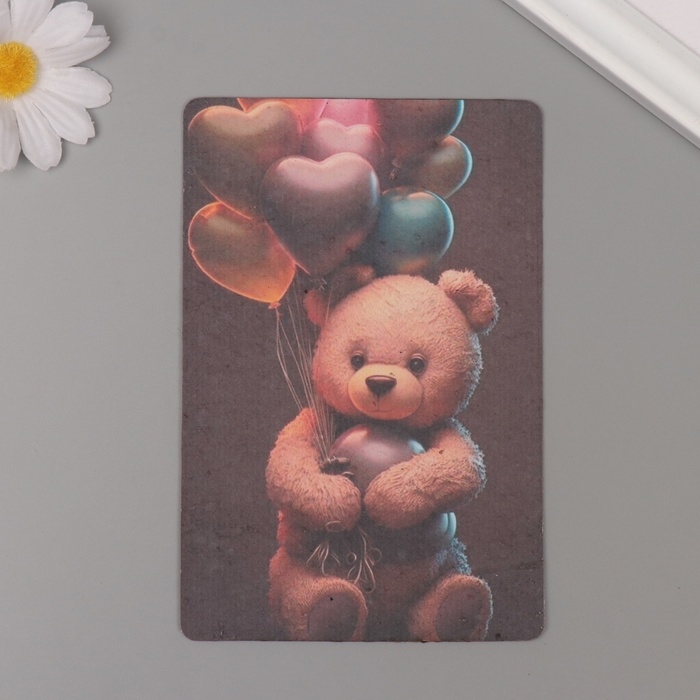 Растущая открытка Растущая открытка "Мишка" 10*15 см