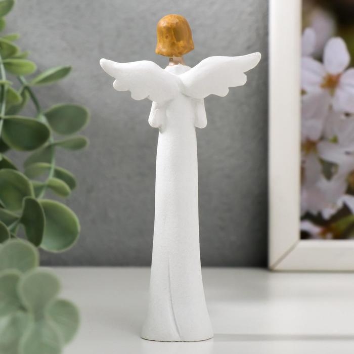 Сувенир полистоун Сувенир полистоун "Ангел в белом платье с книгой/голубем/цветами" МИКС 10,5х4,8х2 см