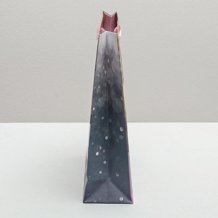 Пакет подарочный ламинированный вертикальный, упаковка, &laquo;Счастья тебе!&raquo;, ML 23 х 27 х 11,5 см