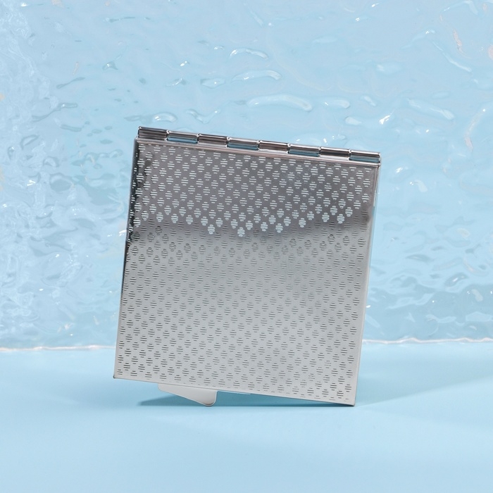 Зеркало складное, 6 × 6 см, цвет серебристый