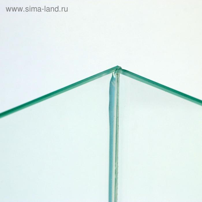 Аквариум Прямоугольный Аквариум Прямоугольный "Колонна Ширма" 10 литров, 25 х 13 х 31 см, чёрный