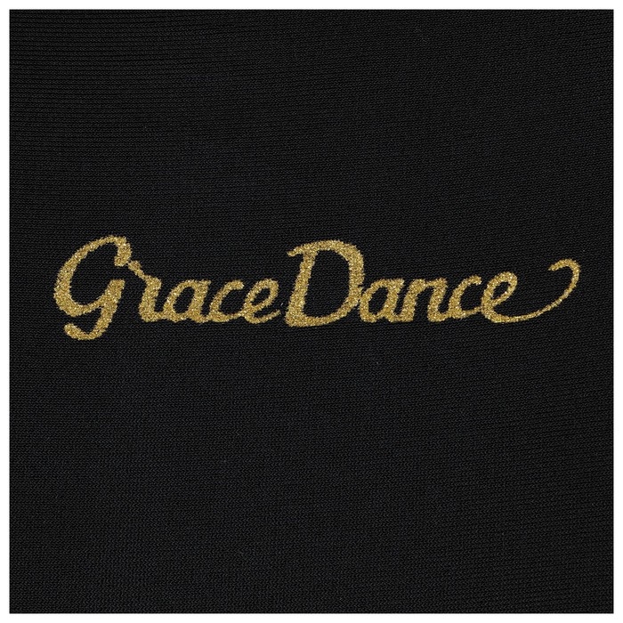 Топ-борцовка для гимнастики и танцев Grace Dance, р. 42, цвет чёрный Топ-борцовка для гимнастики и танцев Grace Dance, р. 42, цвет чёрный