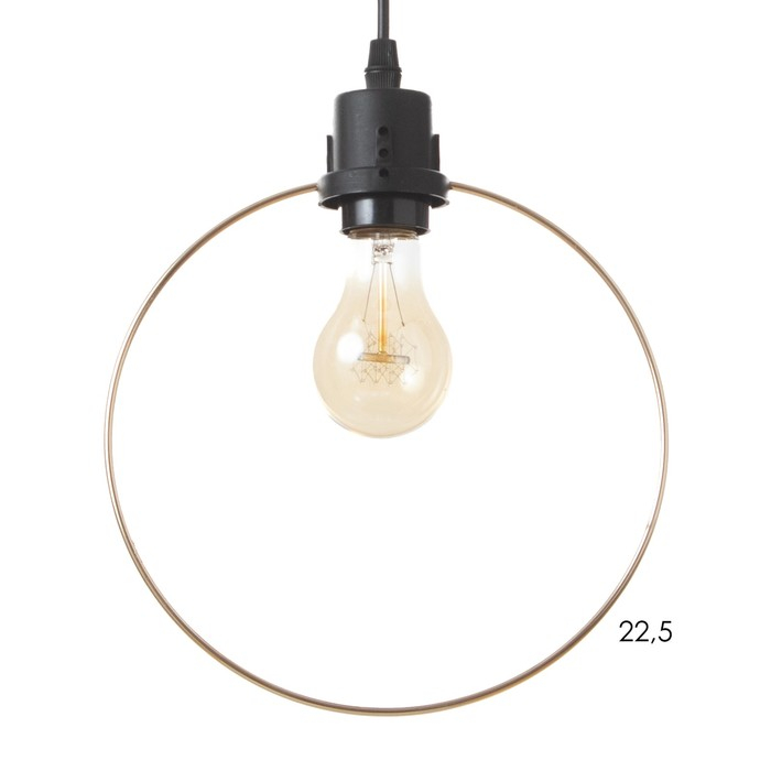 Светильник ЭкономСвет Светильник ЭкономСвет "Фиори" 3x40Вт E27 черный-золото 42х42х78 см.