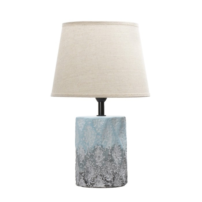 Настольная лампа Настольная лампа "Сан" E14 40Вт голубой-серый 20х20х33 см RISALUX
