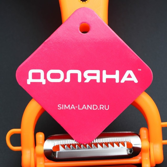 Овощечистка универсальная 6 в 1 Доляна, 20×10 см, цвет МИКС Овощечистка универсальная 6 в 1 Доляна, 20×10 см, цвет МИКС