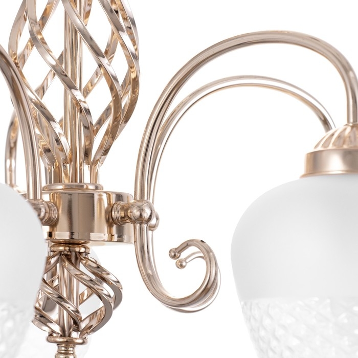 Люстра Люстра "Эбби" 5х60Вт Е27 Золото 46х46х88(48)см