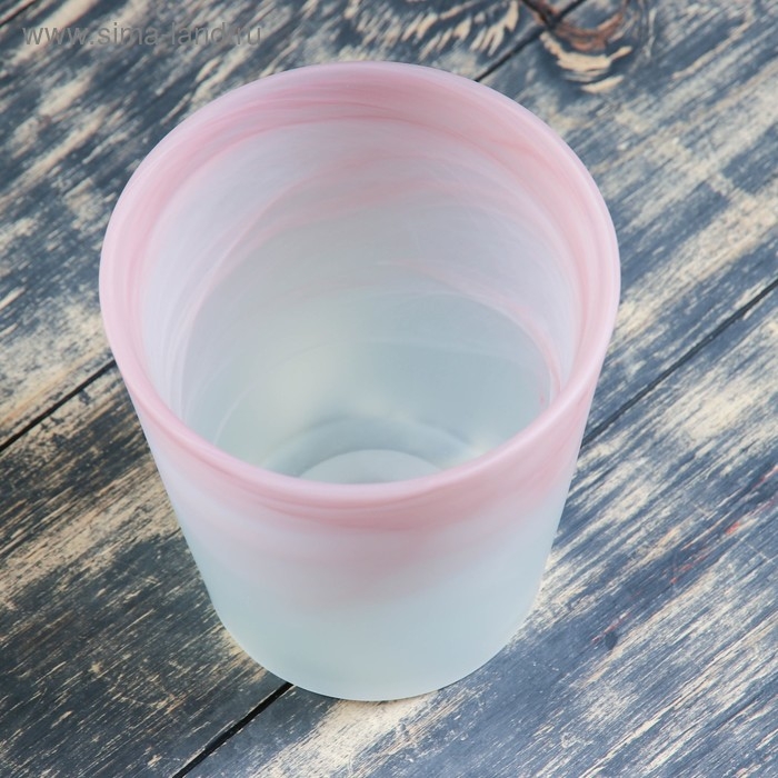 Кашпо  Кашпо "Бальзамин" алебастр розово-матовый 1,2 л