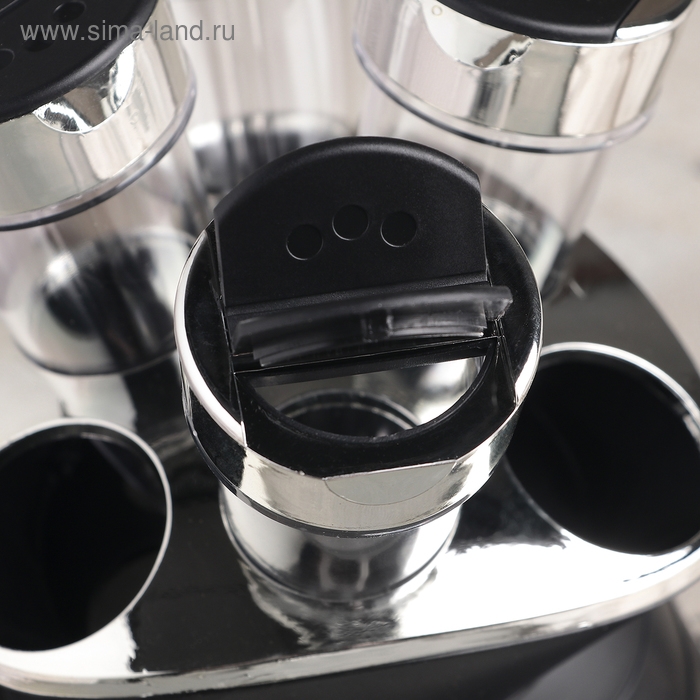 Набор для специй «Конус», 100 мл, на подставке, 6 шт Набор для специй «Конус», 100 мл, на подставке, 6 шт