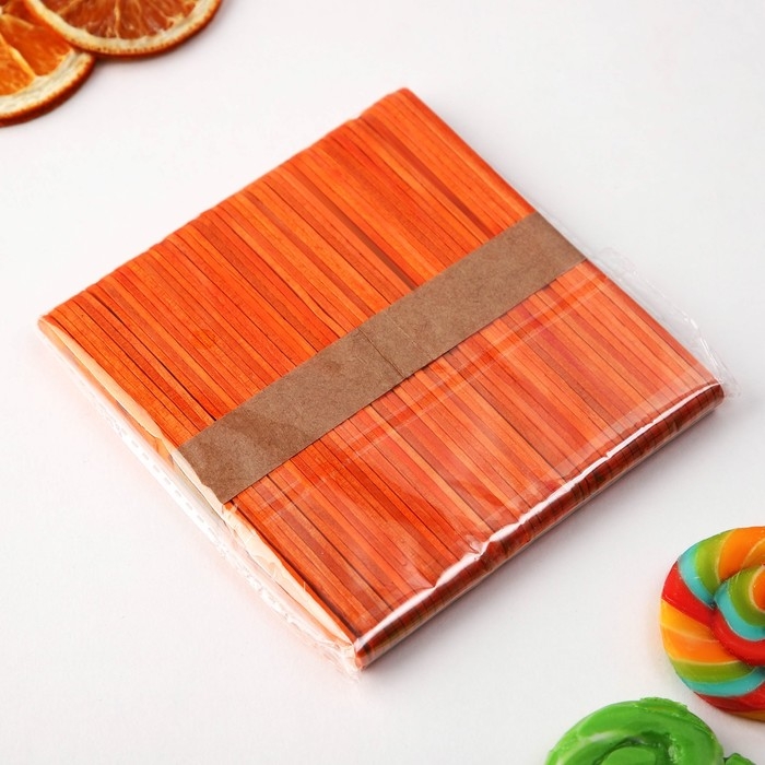 Палочки для мороженого деревянные «Сердечки», набор 50 шт, 11.4 х 1 см Палочки для мороженого деревянные «Сердечки», набор 50 шт, 11.4 х 1 см