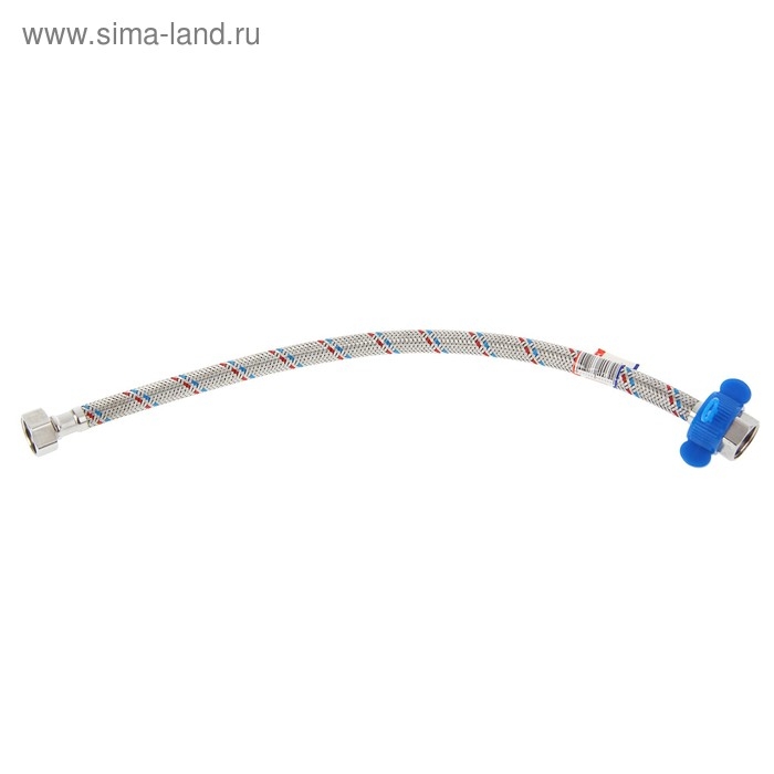 Подводка гибкая AquaKratos, гайка-гайка, 40 см, нерж.сталь, с ключом для монтажа Подводка гибкая AquaKratos, гайка-гайка, 40 см, нерж.сталь, с ключом для монтажа