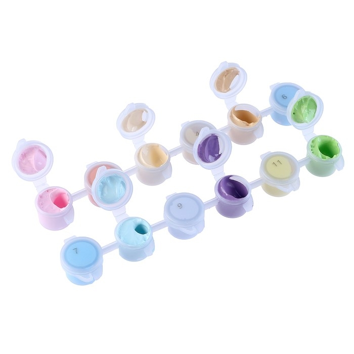 Набор акриловых красок «Нежность», 12 цветов Набор акриловых красок «Нежность», 12 цветов