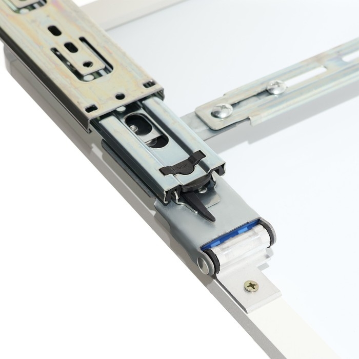 Зеркало выдвижное в шкаф на рельсах, 90 х 35см, черное