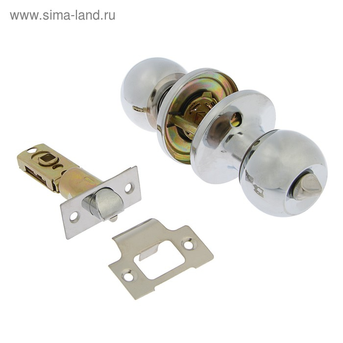 Защелка 1302, с фиксатором, без ключа, цвет хром Защелка 1302, с фиксатором, без ключа, цвет хром