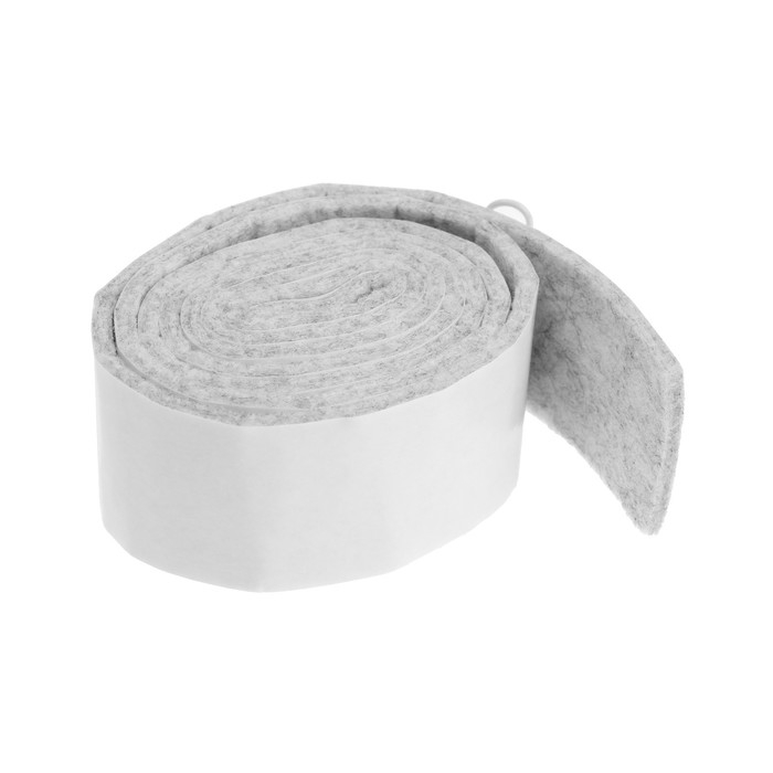 Самоклеящиеся подпятники для мебели ТУНДРА 100х3х0,3 см., фетр, цвет серый Самоклеящиеся подпятники для мебели ТУНДРА 100х3х0,3 см., фетр, цвет серый