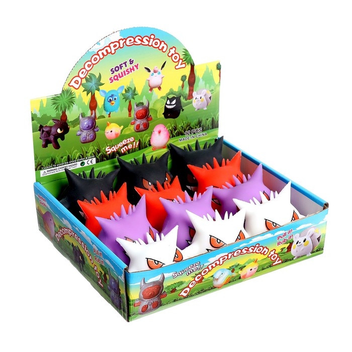 Мялка «Злодей» с пастой, цвета МИКС Мялка «Злодей» с пастой, цвета МИКС