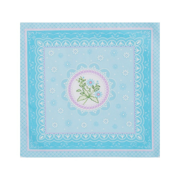 Платки носовые женские Этель  Платки носовые женские Этель "Нежность" 30*30 см, (набор 12 шт), рис. МИКС,100% хл