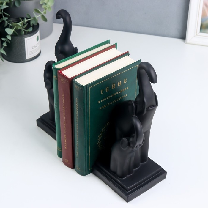 Держатели для книг  Держатели для книг "Слоны" набор 2 штуки 25,5х10,5х10,5 см