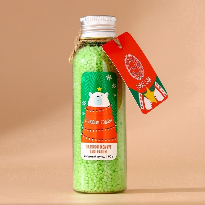 Жемчуг для ванны URAL LAB «Мишка», 85 г, аромат ягодный пунш, Новый Год Жемчуг для ванны URAL LAB «Мишка», 85 г, аромат ягодный пунш, Новый Год