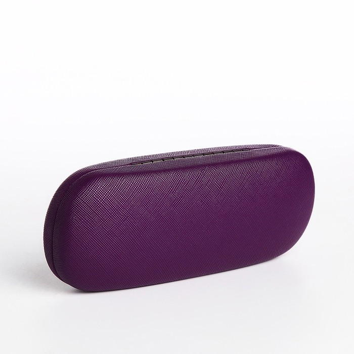 Футляр для очков на хлопушке, длина 16 см, цвет фиолетовый Футляр для очков на хлопушке, длина 16 см, цвет фиолетовый