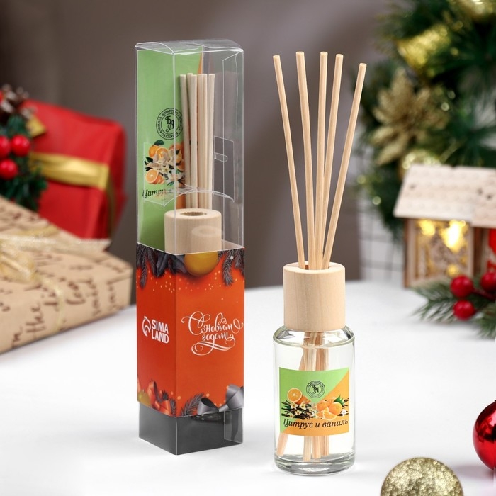 Диффузор ароматический  Диффузор ароматический "Модерн", 50 мл, цитрус и ваниль, 8 марта, "Богатство Аромата"