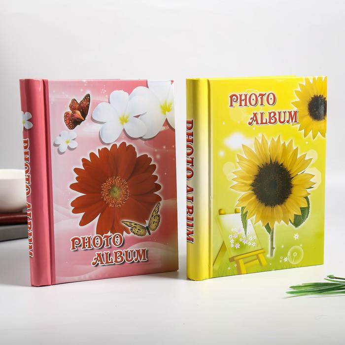 Фотоальбом магнитный 20 листов  Фотоальбом магнитный 20 листов "Цветы" МИКС