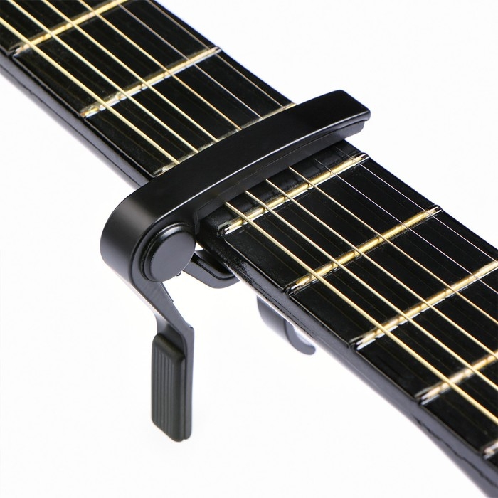 Каподастр гитарный Music life, черный Каподастр гитарный Music life, черный